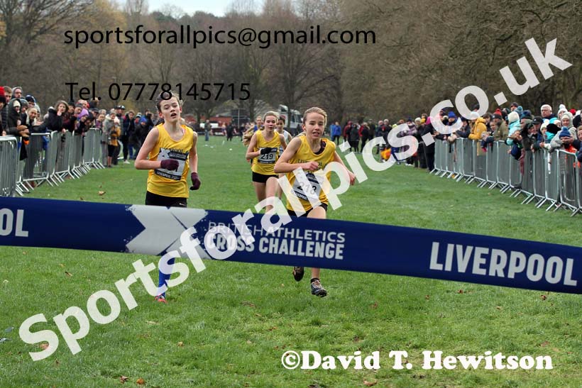 Girls under-13s, European Cross Country Championships Trials, Sefton Park, Liverpool. Photo: David T. Hewitson/Sports for All Pics